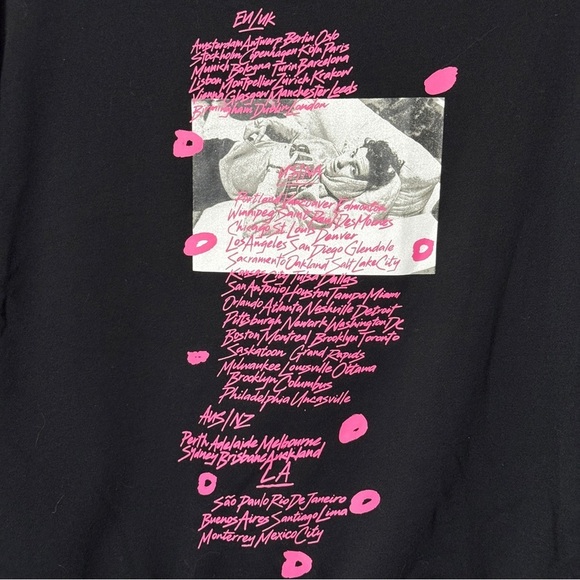 Shawn Mendes 2019 Tour Hoodie Black Graphic Sweatshirt H&M Divided L - Picture 3 of 8